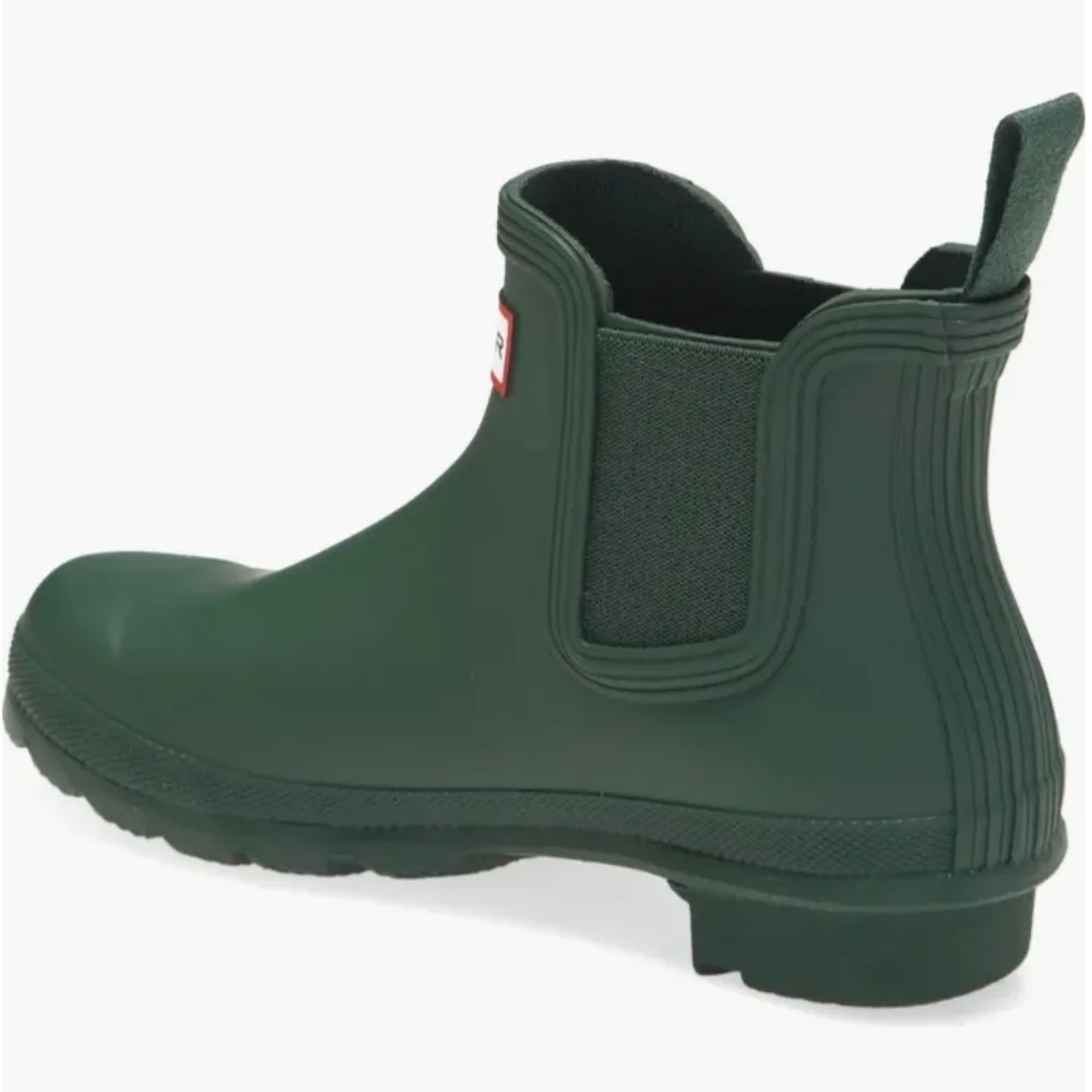 Hunter Original Short Hunter Green Chelsea Rain Boots Women's Size 5M,6M,7M NWT